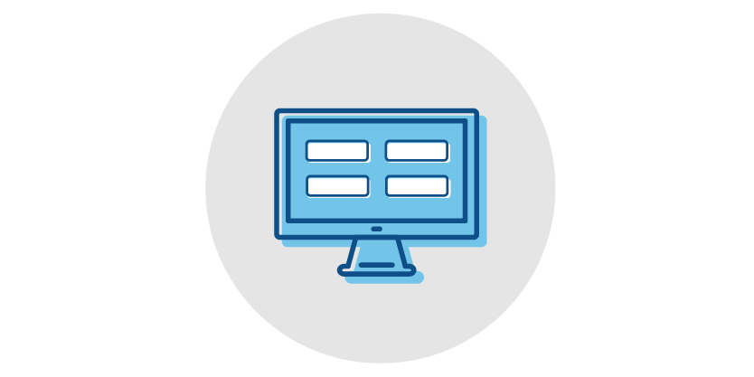 Desktop showing online banking accounts 