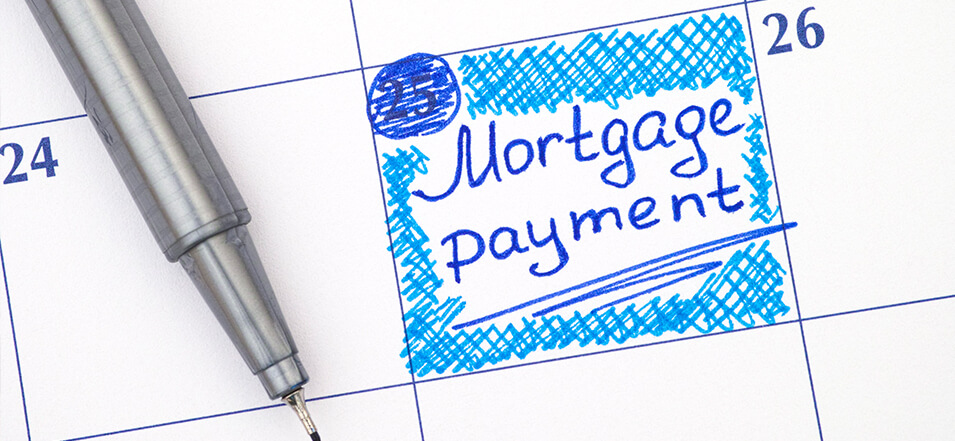 monthly mortgage payment date on a calendar