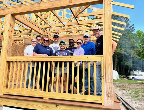 Habitat for Humanity volunteering in Greenville