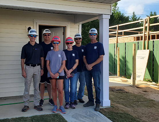 Habitat for Humanity volunteers in Wake County, NC