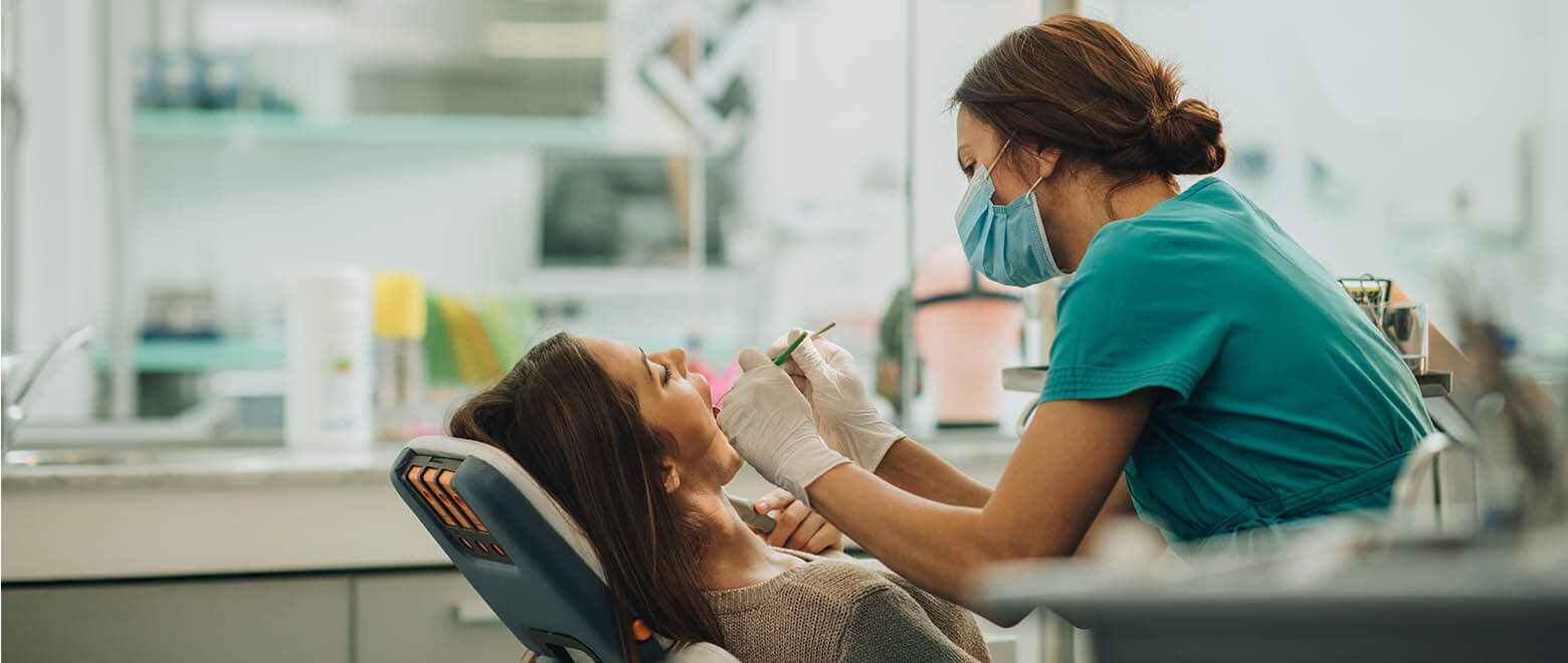 dentist working on a patient