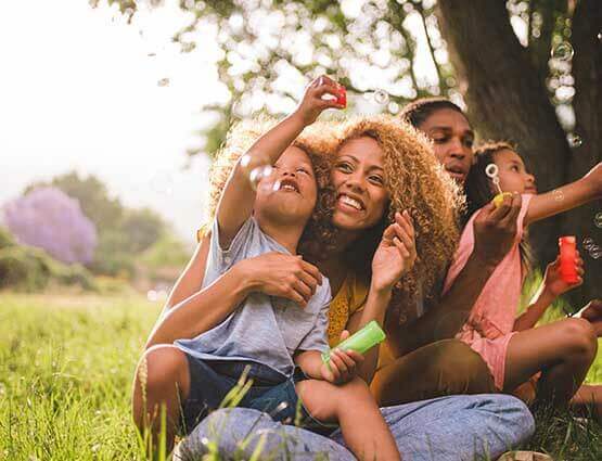 happy family enjoying the day