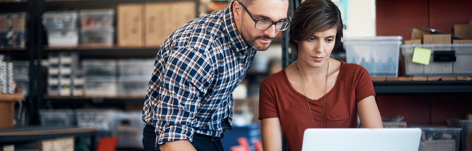 business partners making payments