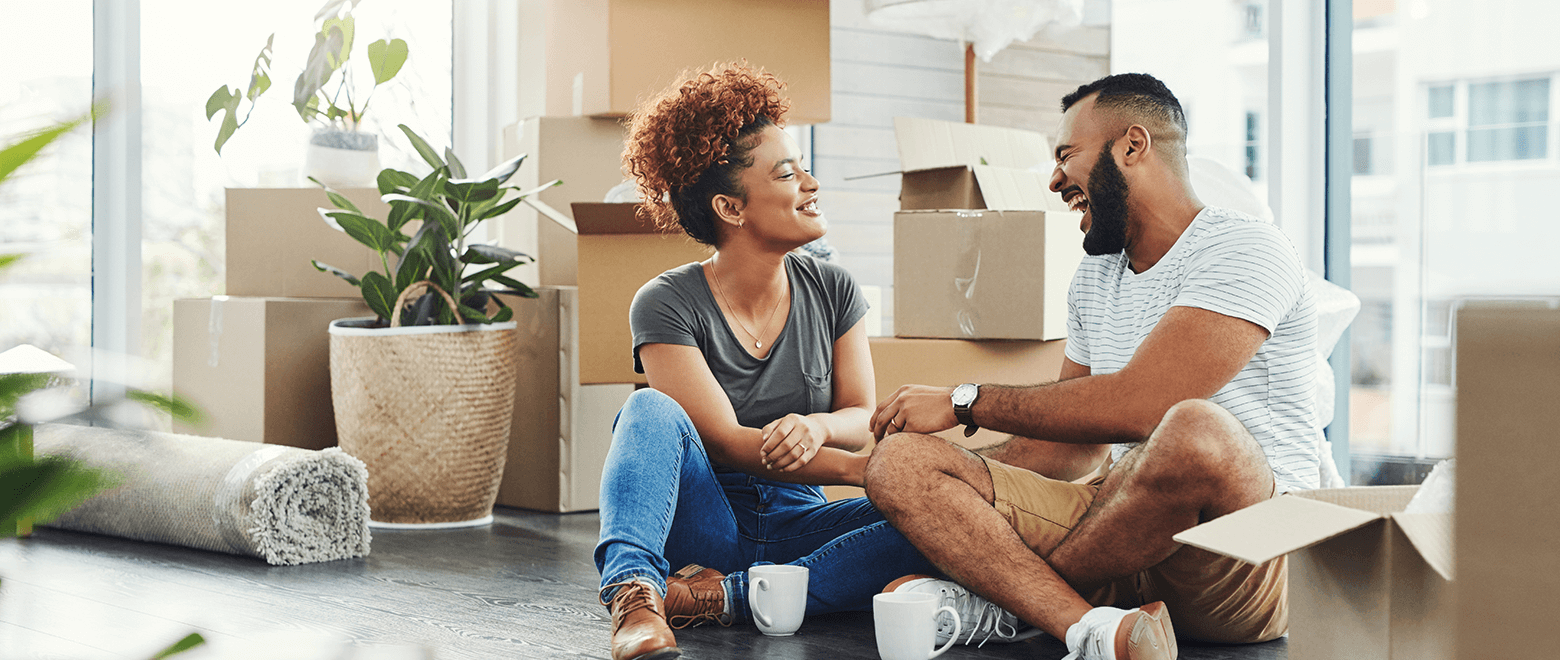 couple moving into first home