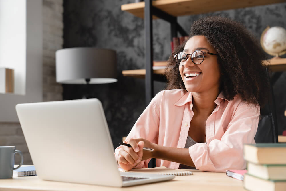 Young Professional Woman on Laptop