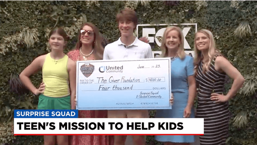 Teens being honored by Suprise Squad 